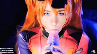 Asuka Langley is a total slut, even in cosplay