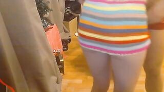 A cute schoolgirl fucked hard by her boyfriend at home