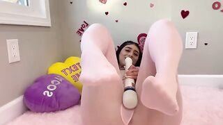 Violet Myers fucks herself on Valentine's Day with sensual passion