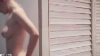 Schoolgirl with cute face Eva Elfie gets her pussy filled with cum