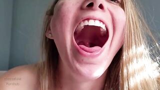 The drool tour in my mouth is very exciting, you won't regret watching it