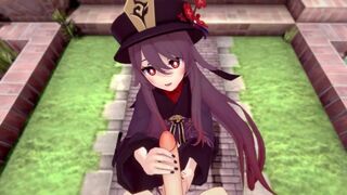 Hu Tao's pyro skills are matched by her sexual abilities in this Genshin Impact scene