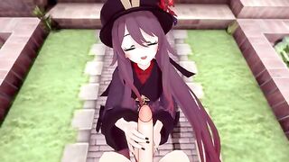 Hu Tao's pyro skills are matched by her sexual abilities in this Genshin Impact scene