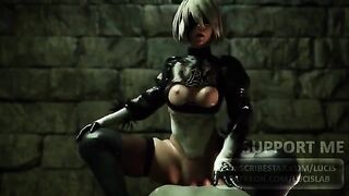 Nier Automata 2B sex compilation with sound (2021)