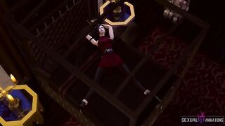 Ada Wong from Resident Evil gets captured and fucked by a zombie police girl