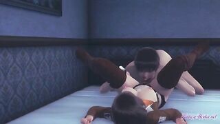 Mikasa gets her pussy eaten and a dick sucked in this Attack on Titan hentai