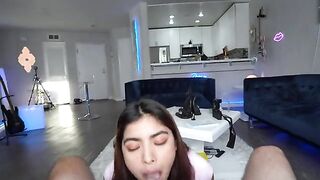 Horny teen Hazel Heart wants to taste a big dick immediately