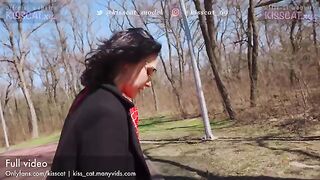 A beautiful Russian girl is getting fucked outdoors by Public Agent