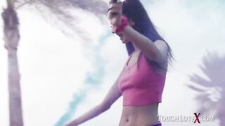 Skinny brunette Eliza Ibarra gets her pussy destroyed in hardcore action
