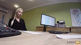 A businesswoman needs a loan and she is willing to do anything for it
