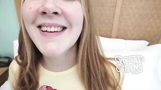 Redhead teen with freckles and red pubic hair gets fucked
