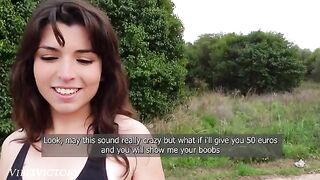 A cute runner is picked up for rough sex