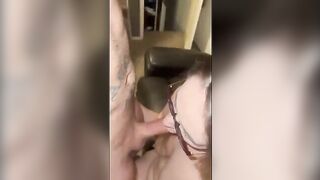 A wife cheats on her husband with a tattooed guy