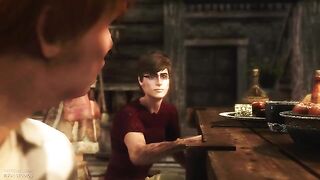 The Nasty Harry Potter meets Ginni, the sexy sister in a steamy 3D encounter