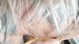A blue-eyed girl gets fucked hard in doggy style POV in the best scene