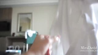 This blonde knows how to relax on vacation, getting fucked hard