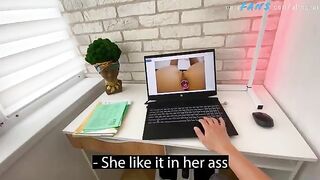 The stepson was caught masturbating with photos of his hot stepmom
