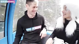 Hot blonde Christy White fucked publicly in the park