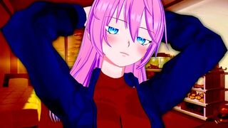 Shikimori Micchon gets her pussy filled with cock in a hentai scene