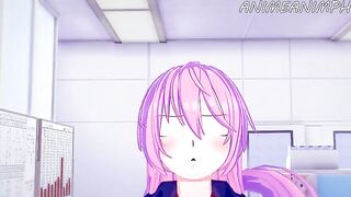 Shikimori Micchon gets her pussy filled with cock in a hentai scene