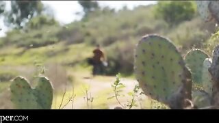 A girl is jumping on a cock of her boyfriend in POV