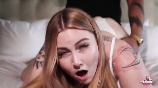PAWG Gracie Squirts, the tattooed chubby girl from Florida, gets creampied