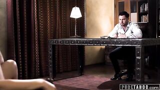 Charlotte Sins relapses in sex therapy with her counselor in a taboo session