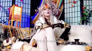 Ning Guang.Restoring the Jade Palace.4k - MollyRedWolf (Femdom cosplay)
