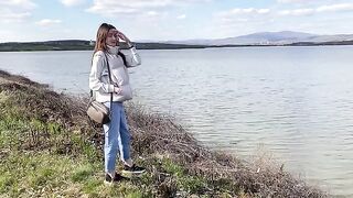 The wife, while her husband was at work, entertained a forester in oral and intimate ways