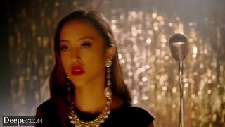 A sultry singer, Alexia Anders, gets passionately taken by Anton in a steamy scene