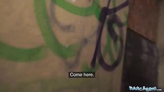 A young girl showed her adult skills in the basement to a stranger