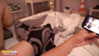 A 19-year-old step sister with a great ass gets horny at night