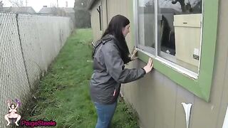 The surveyor was caught peeping in a house, leading to wild roleplay action