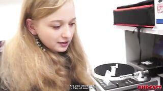 A girl was fucked at a casting for DudCast, where skinny beauties are lured by false promises