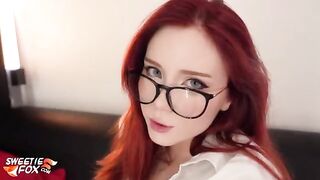 The slutty secretary gets fucked hard by her boss in POV