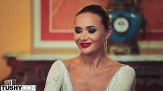 Stunning Venera gets her ass gapped and stuffed in an intense TUSHY scene