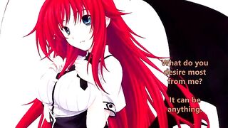 Rias welcomes her new servant - a spicy hentai JOI treat for you