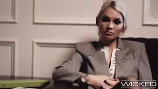 Kenzie Taylor gets fucked in a therapy session with two guys