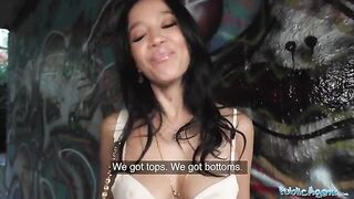 The natural girl Asia Vargas is looking for a job in Public Agent