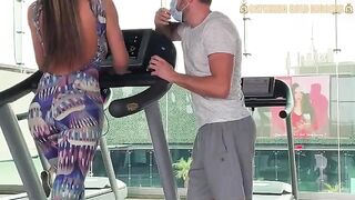 Colombian girl with bubble ass gets fucked hard after being picked up from gym