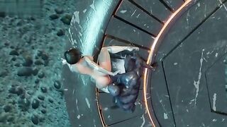 Hot 3D hentai with uncut sex and Angelita from Poreo