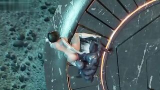 Hot 3D hentai with uncut sex and Angelita from Poreo