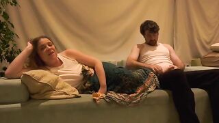 Evening alone with big natural boobs stepmom