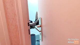 I spy my stepsister masturbating, I offered her my cock and she accepted!