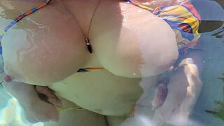 Step sister caught jerking off in the hot tub