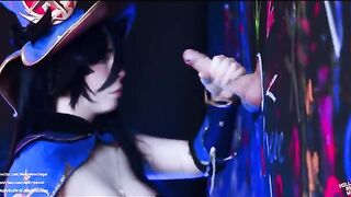 Astrologer Mona gets banged in a Glory Hole fetish scene