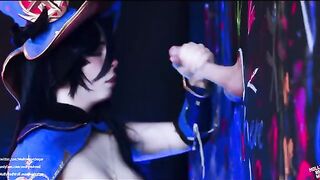 Astrologer Mona gets banged in a Glory Hole fetish scene