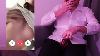 The guy broke off in front of the husband during a call