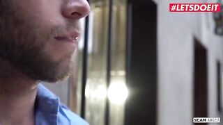 Two sexy babes Abella Danger and Zoe Monroe seducing a jail guardian for sex