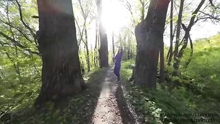 Bukkake in the public place with cum in mouth